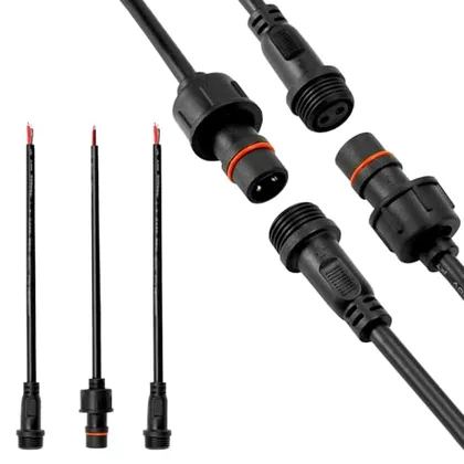QWORK Waterproof Connectors 2 Wire
