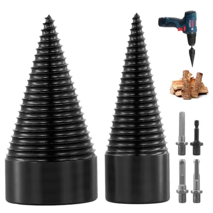 QWORK Wood Splitter Drill Bit Set