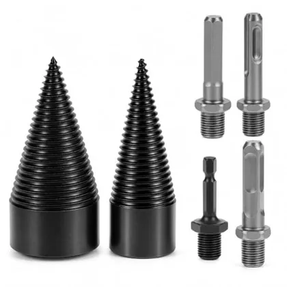 QWORK Firewood Log Splitter Drill Bit Set