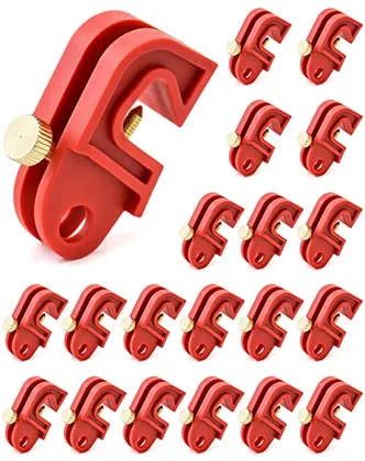 QWORK Circuit Breaker Lockout Device - 20 PCS Fits Most DIN Mini Breakers