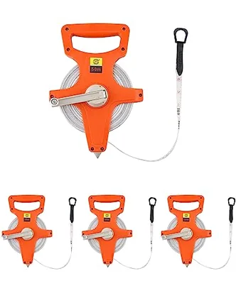 QWORK 1/2 in x 164' Fiberglass Tape Measure