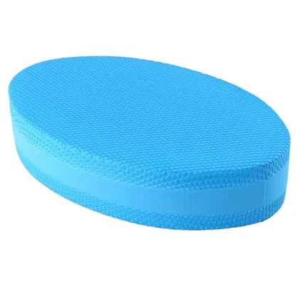 QWORK Stability Trainer Pad - Blue Foam Balance Exercise Cushion for Yoga