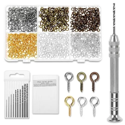QWORK Pin Vise Hand Drill Set