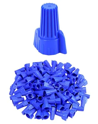 QWORK Blue Winged Electrical Wire End Connectors Caps