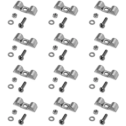 QWORK Stainless Steel Double Line Clamp