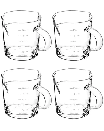 QWORK Espresso Shot Glass with Handle