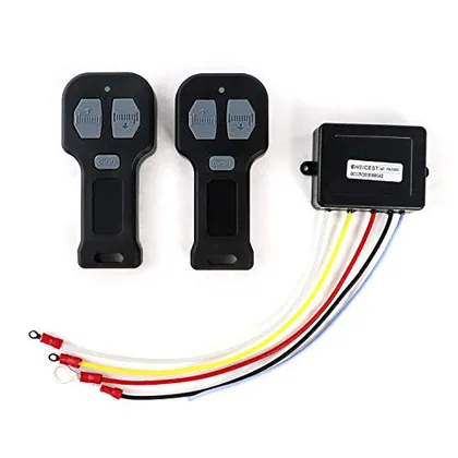 QWORK 12V Car Wireless Winch Electric Remote Control