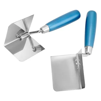QWORK 2 Pieces Corner Trowels