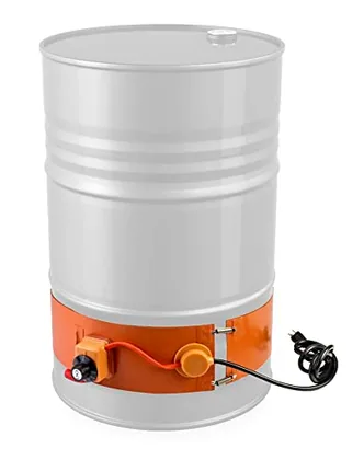QWORK Drum Heater Band 1200W 120V - Adjustable Heating Wrap for 55
