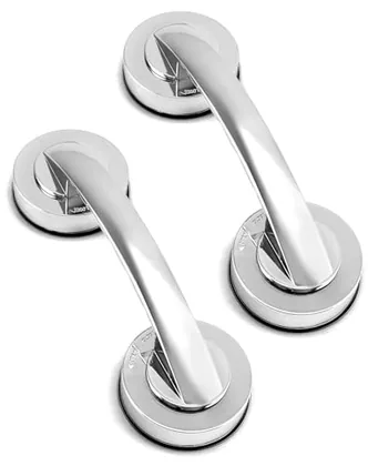 QWORK 2 Pack Glass Door Suction Handle