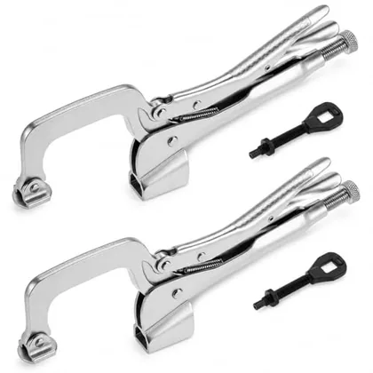 QWORK 11-Inch Bench Clamp with Quick Release