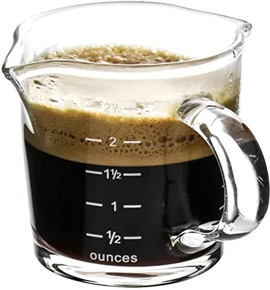 QWORK Espresso Shot Glass with Handle