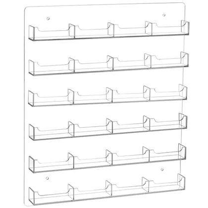 QWORK Acrylic Business Card Holder Wall Mount