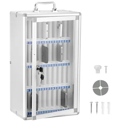 QWORK Cell Phone Storage Cabinet