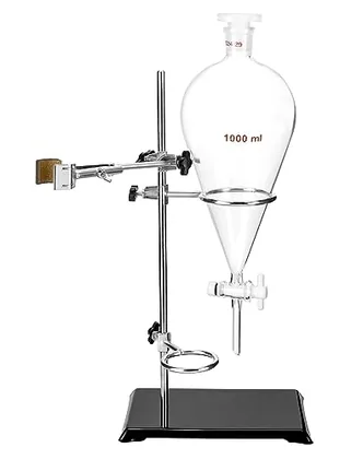QWORK 1000ml Heavy Wall Conical Separating Funnel