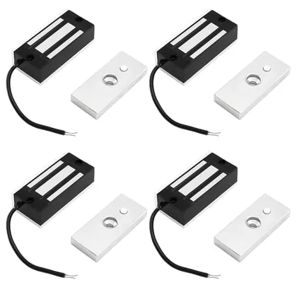 QWORK 4 Pack Electric Magnetic Lock