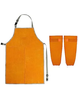 QWORK Welding Apron& Sleeves