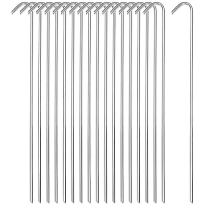 QWORK Metal Tent Stakes